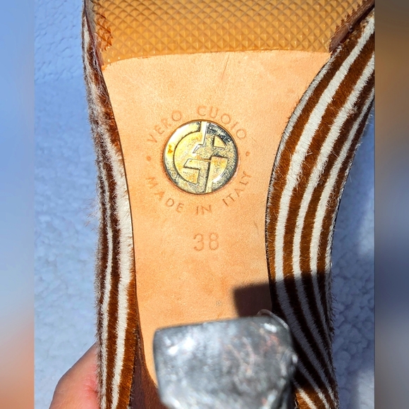 Giorgio Armani Peep Toe Pumps - Picture 6 of 9